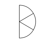 Three sixths of a circle.