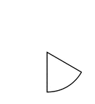 One sixth of a circle.