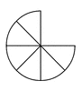 Six Eighths of a Fraction Pie