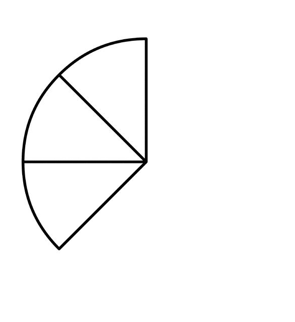 Three Eighths of a Fraction Pie