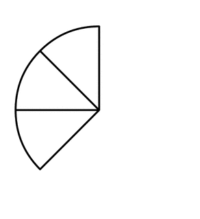 Three Eighths of a Fraction Pie