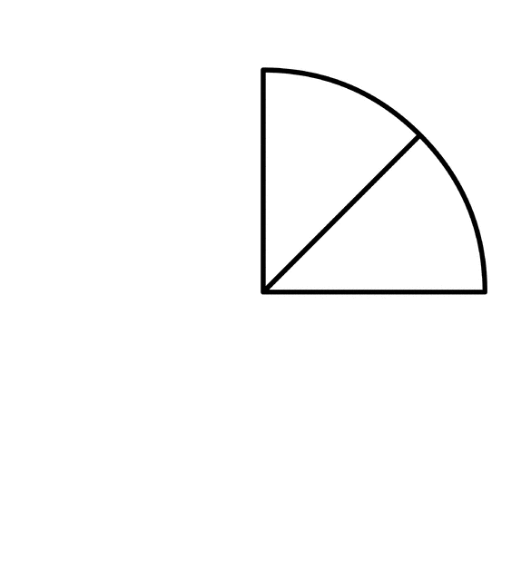 Two Eighths of a Fraction Pie