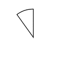 One tenth of a circle.