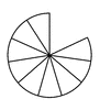 Nine Elevenths of a Fraction Pie