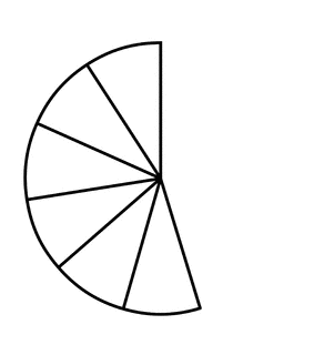Six Elevenths of a Fraction Pie