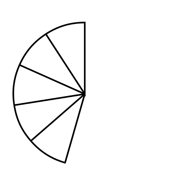 Five Elevenths of a Fraction Pie