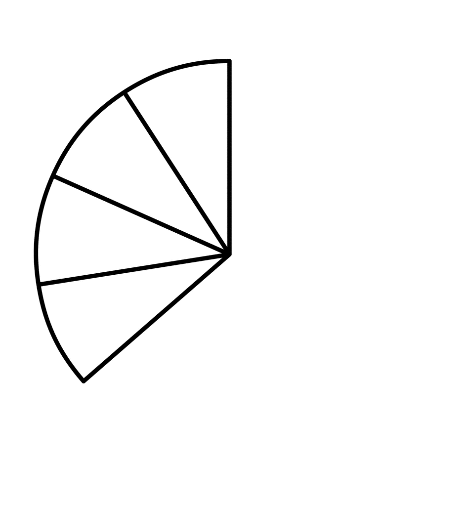 Four Elevenths of a Fraction Pie