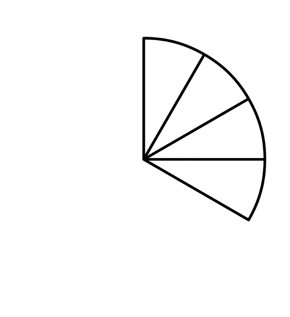 Four Twelfths of a Fraction Pie