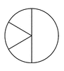 Three Sixths and One Half of a Pie Fraction