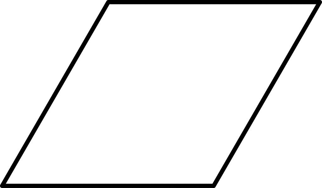 Large Rhombus for Pattern Block Set ClipArt ETC