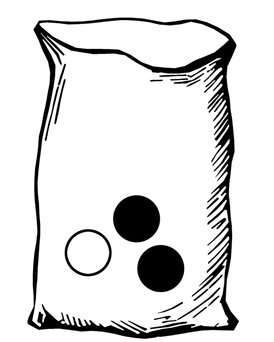 Bag with Three Marbles