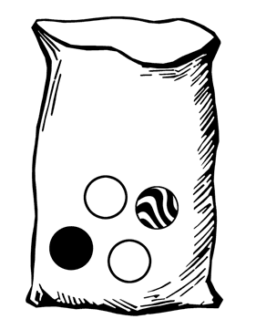 Bag with Four Marbles