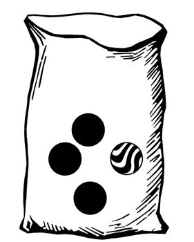 Bag with Four Marbles
