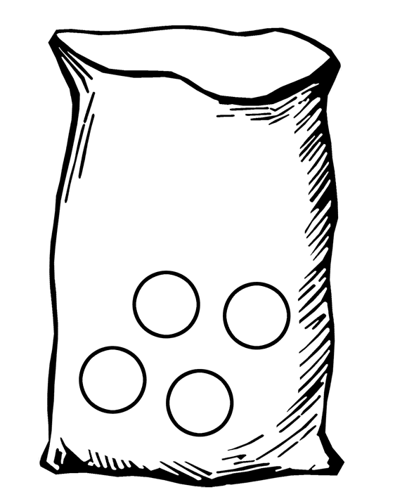 Bag with Four Marbles
