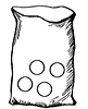 Bag with Four Marbles