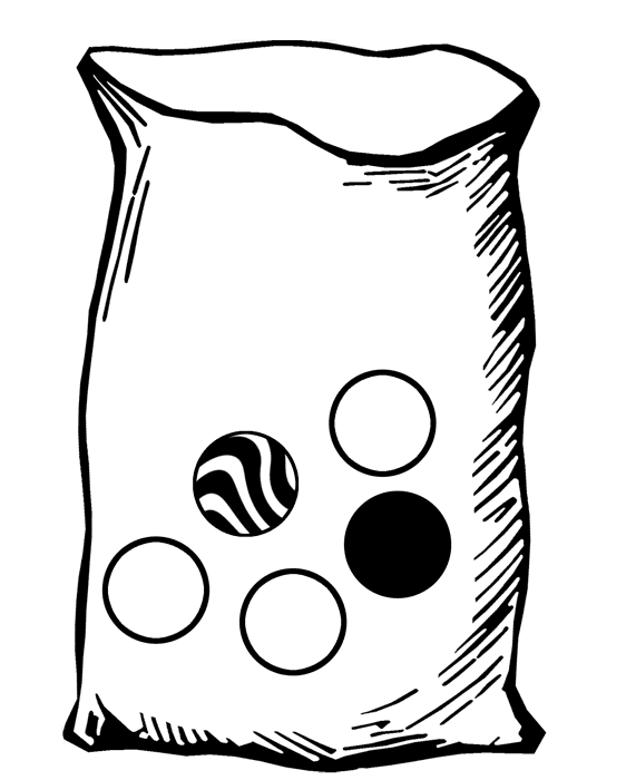 Bag with Five Marbles