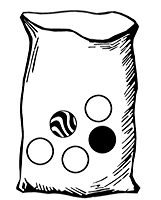 Bag with Five Marbles