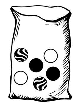 Bag with Five Marbles