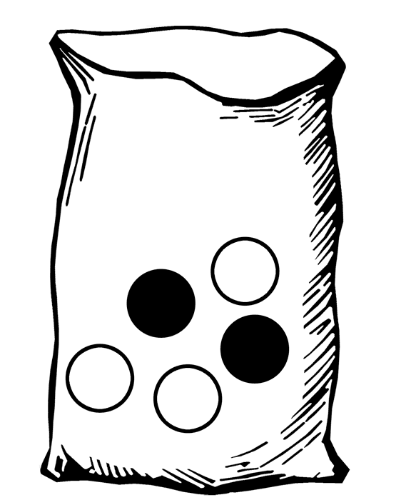Bag with Five Marbles