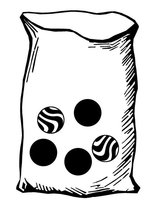 Bag with Five Marbles