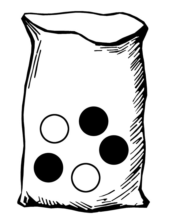 Bag with Five Marbles