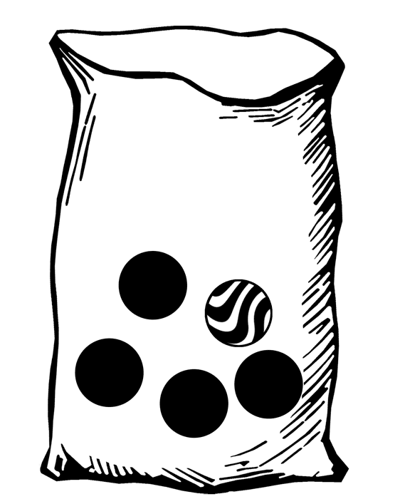 Bag with Five Marbles