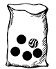 Bag with Five Marbles