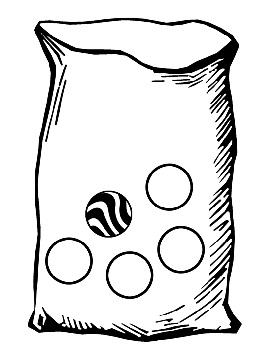Bag with Five Marbles