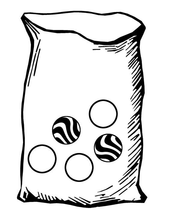Bag with Five Marbles