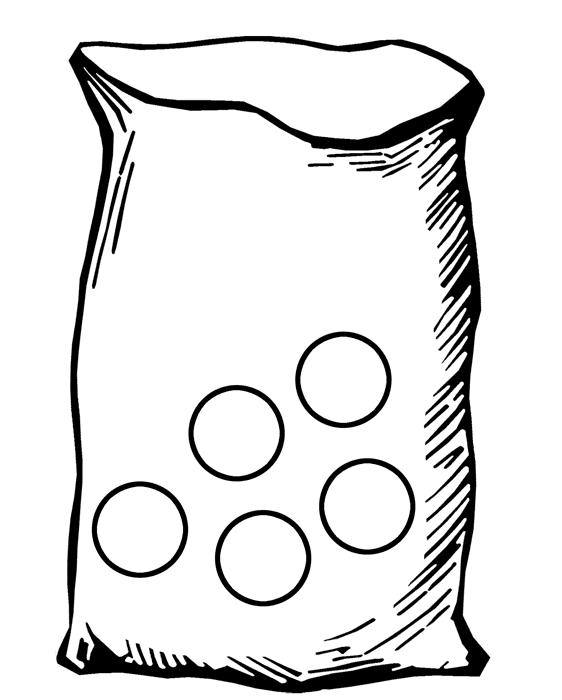 Bag with Five Marbles