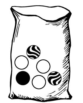 Bag with Six Marbles