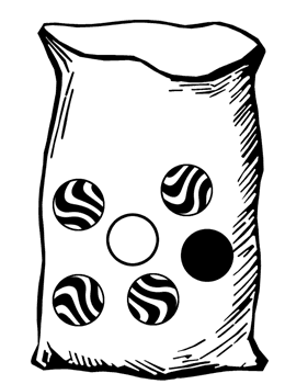 Bag with Six Marbles