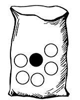 Bag with Six Marbles