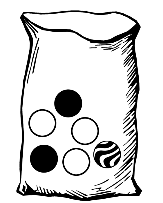 Bag with Six Marbles