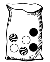 Bag with Six Marbles