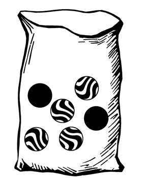 Bag with Six Marbles