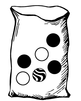 Bag with Six Marbles