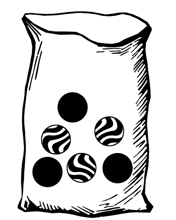 Bag with Six Marbles