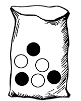Bag with Six Marbles