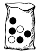 Bag with Six Marbles