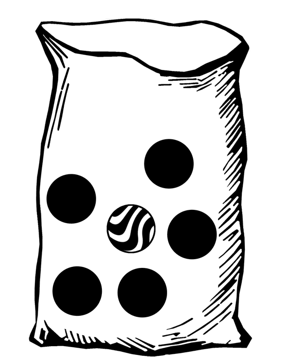 Bag with Six Marbles