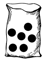 Bag with Six Marbles
