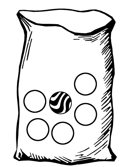 Bag with Six Marbles