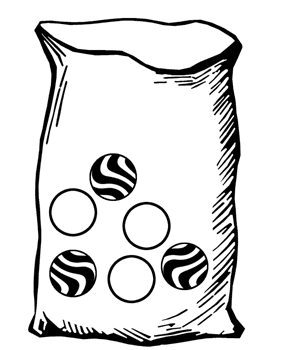Bag with Six Marbles