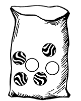 Bag with Six Marbles