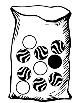 Bag with Ten Marbles