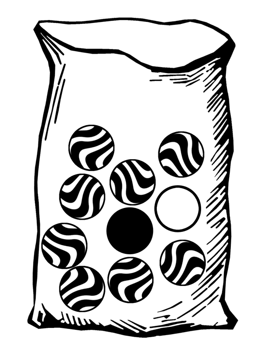 Bag with Ten Marbles
