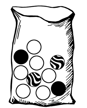 Bag with Ten Marbles