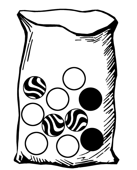 Bag with Ten Marbles