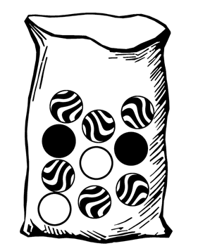 Bag with Ten Marbles